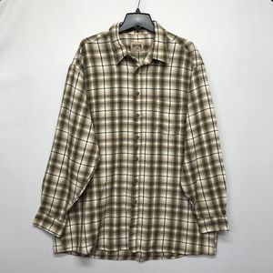 Himalaya Outfitters Men Flannel Button Shirt Size 2XLT 2XL Tall Plaid M112 -20